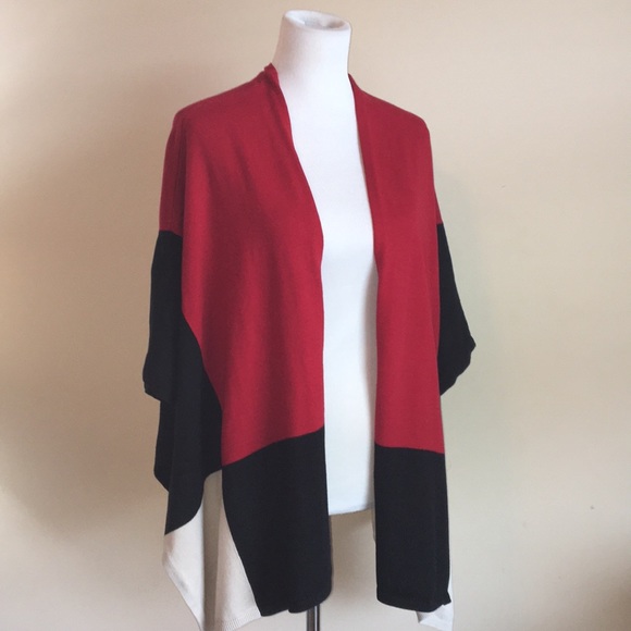 Color block cotton cape 🌸 - Picture 2 of 8